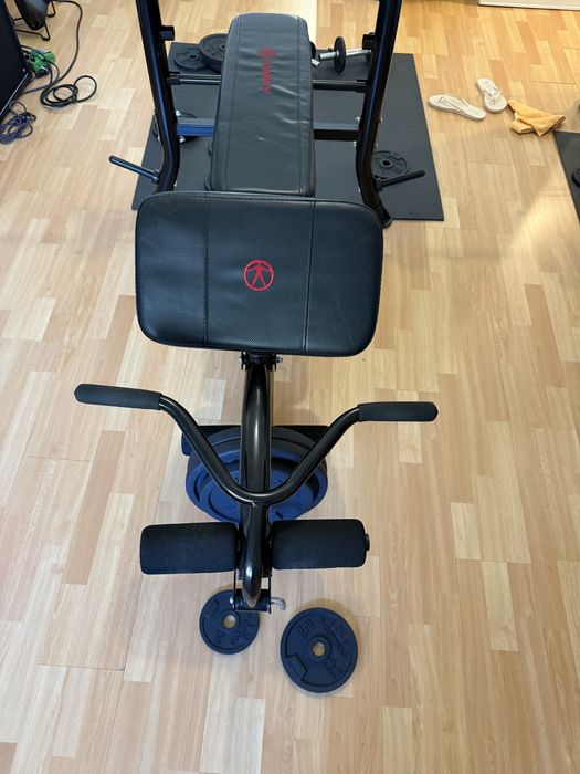 Ginásio em Casa Completo – 80 kg de Pesos, Barra e Halteres