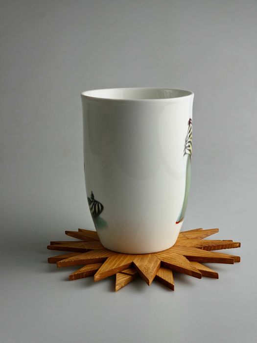 Комплект подставок под горячее. Дерево. 4 шт. Ручная работа.