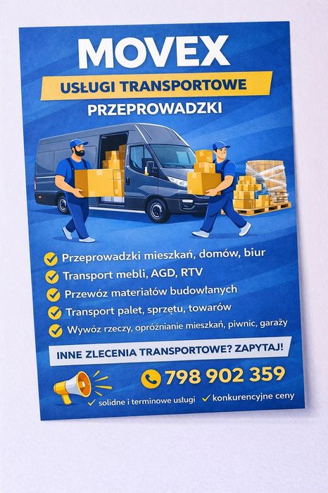 MOVEX - Transport - Usługi Transportowe - Przeprowadzki