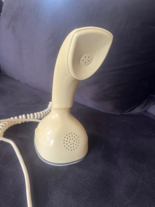 Szwedzki Duński telefon Vintage Ericsson banan lata 60te/70te bakelit