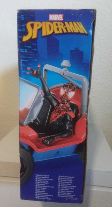 Marvel Spider-Man Spider-Mobile com figura Miles Morales | NOVO