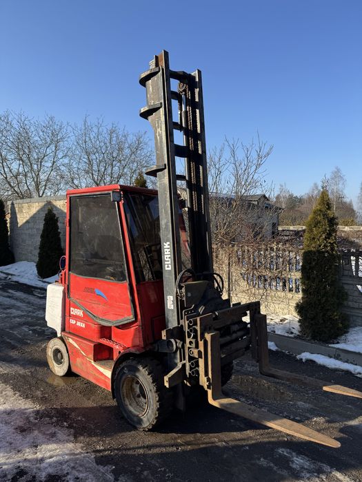 Wózek widłowy CLARK CGP 30H obrotnica 360  zsuwane widły wysoki maszt