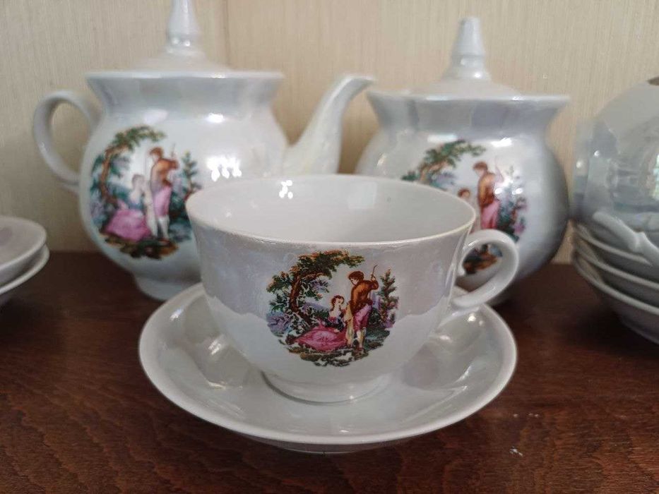 Перламутровый чайный сервиз 16 предметов