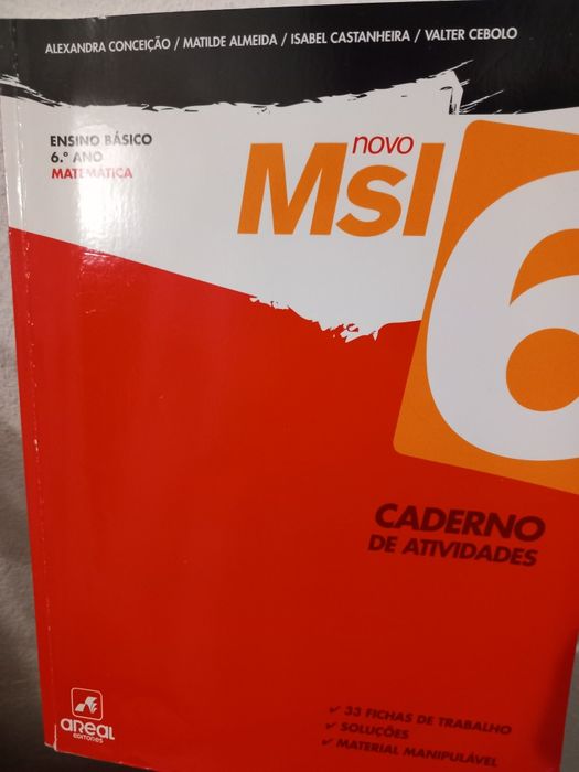 Caderno de Actividades Matemática Msl - 6°Ano
