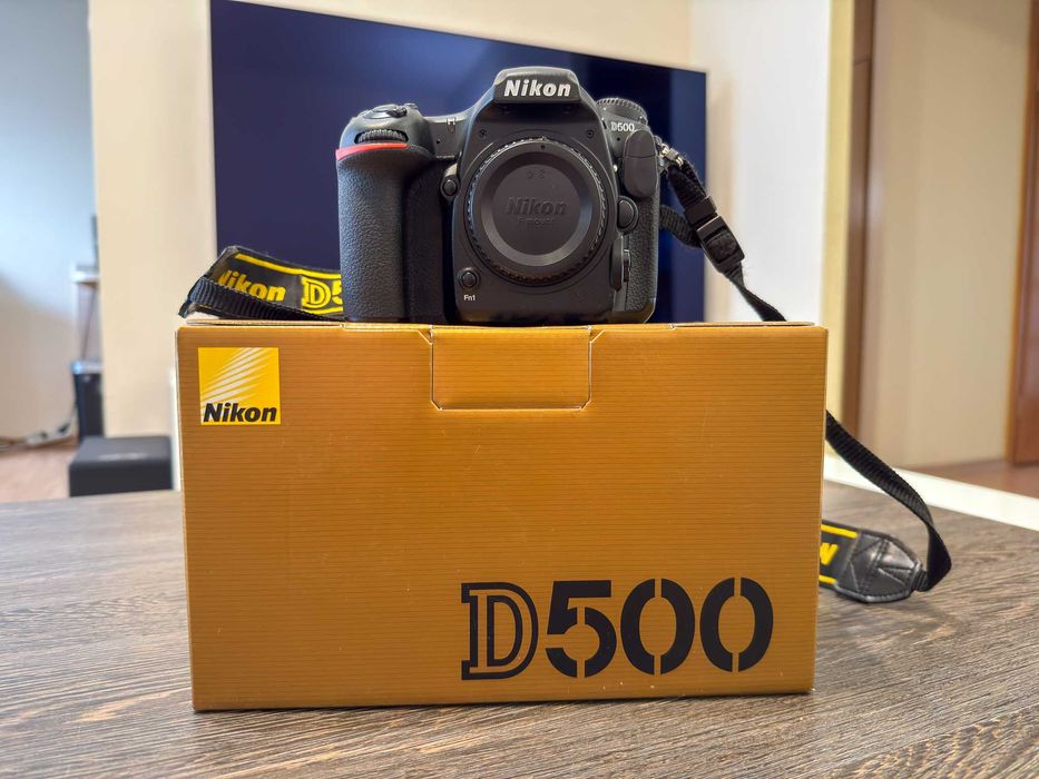 Aparat Nikon D500 + grip+2 karty+ dod. bateria+ładowarka