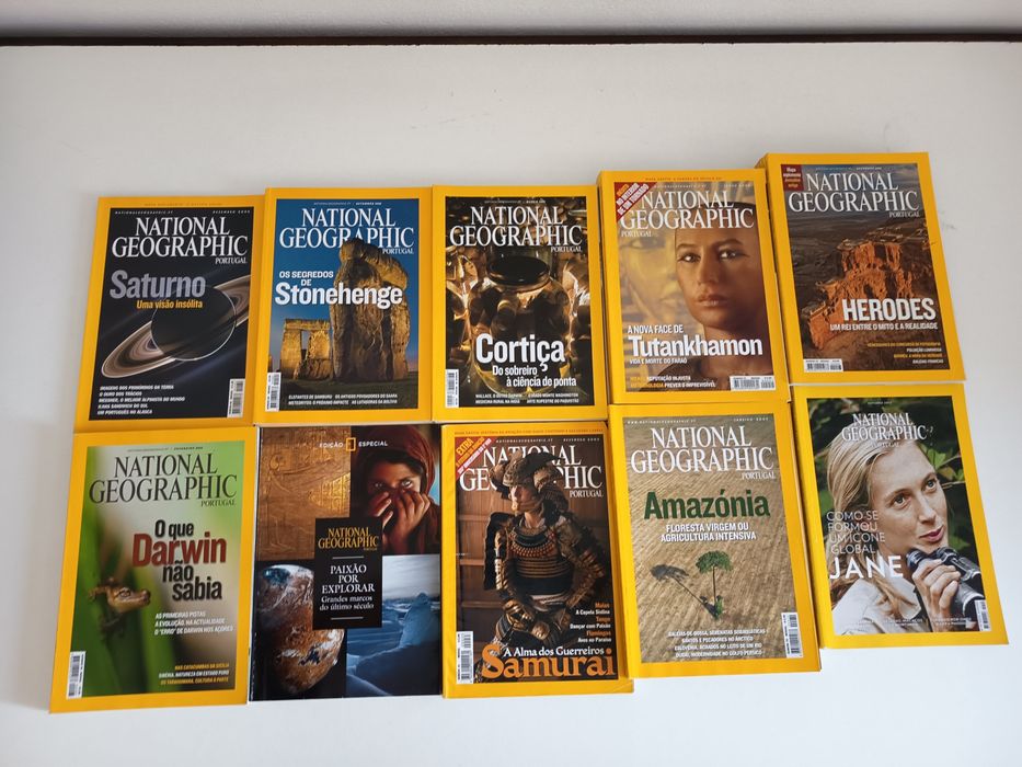 Várias revistas da national geographic