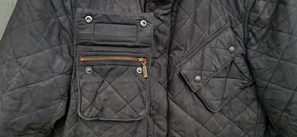 Barbour pikowana kurtka męska L motor bomber jacket