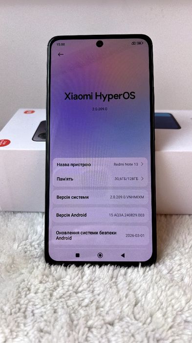 Redmi Note 13 6/128gb  Midnight Black