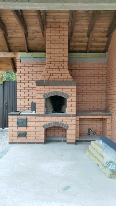 Пічник, каміни, зони барбекю любого дизайну, печі, мангали,  груби