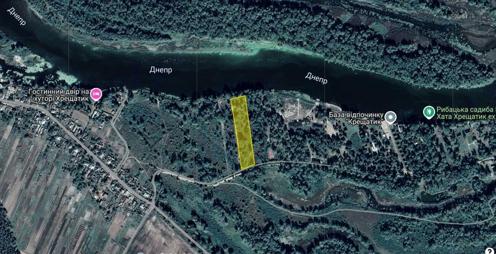 Супер ділянка! 87 соток з виходом на річку Дніпро!