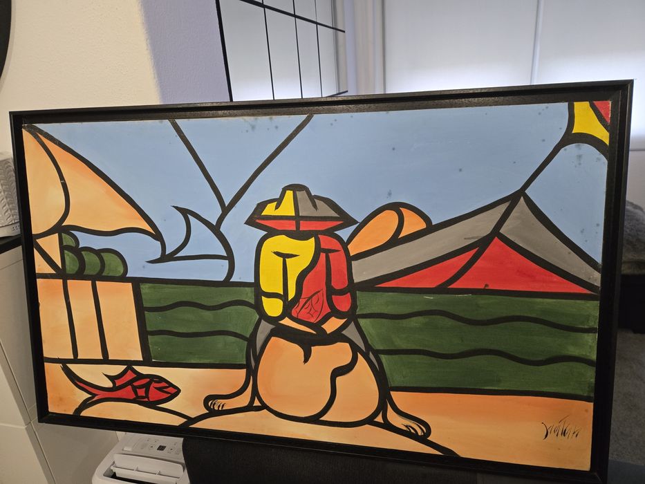 Quadro temático pescador