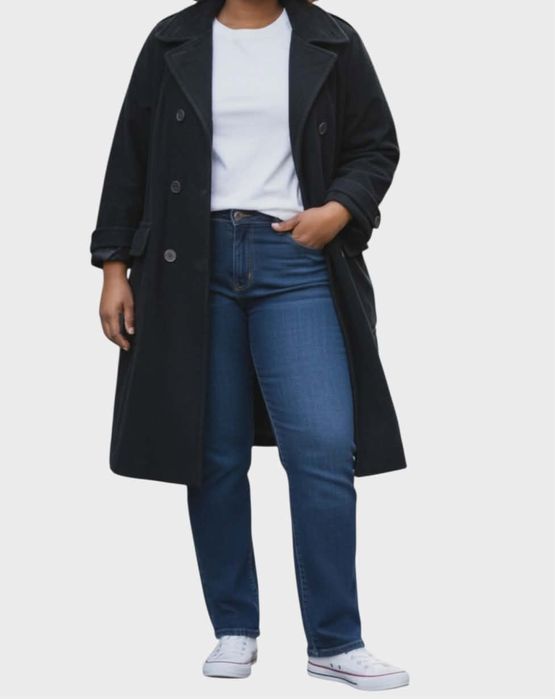 Płaszcz damski Hessnatur rozmiar 48 wełna kaszmir