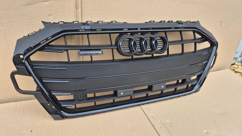 Atrapa chłodnicy GRILL Audi A4 B9 8W LIFT 19- QUATTRO + PDC OE BLACK !