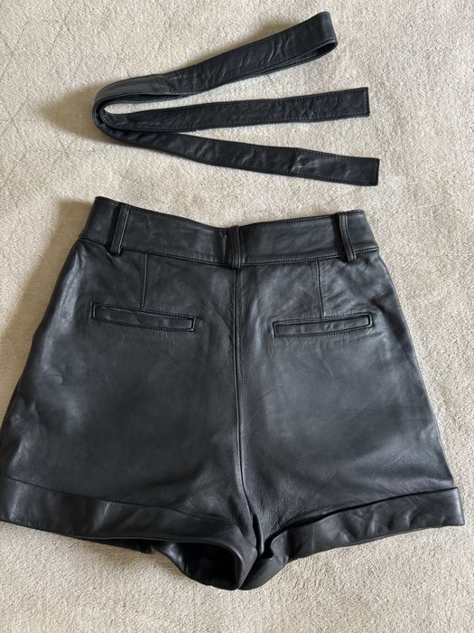 Шорти maje натуральна шкіра 34 xs s