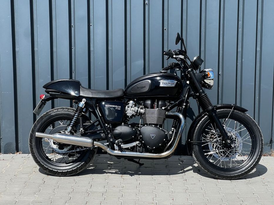 Triumph Bonneville T100 68 KM, rok 2015, dodatki, bezwypadkowy, ładny stan, Polkom Wawa,