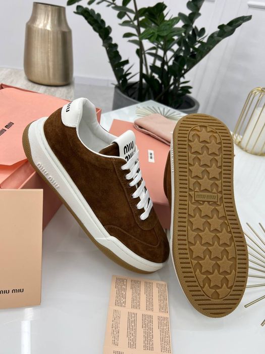 Sneakersy Miu Miu! Najnowszy model! Zamszowe! Skóra naturalna! 36-41
