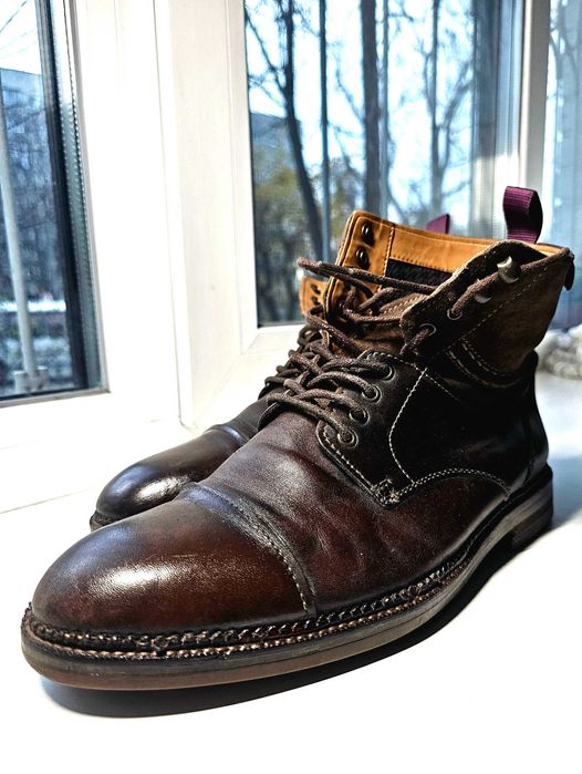 Продам зимне-осенние ботинки кожа Clarks утеплитель