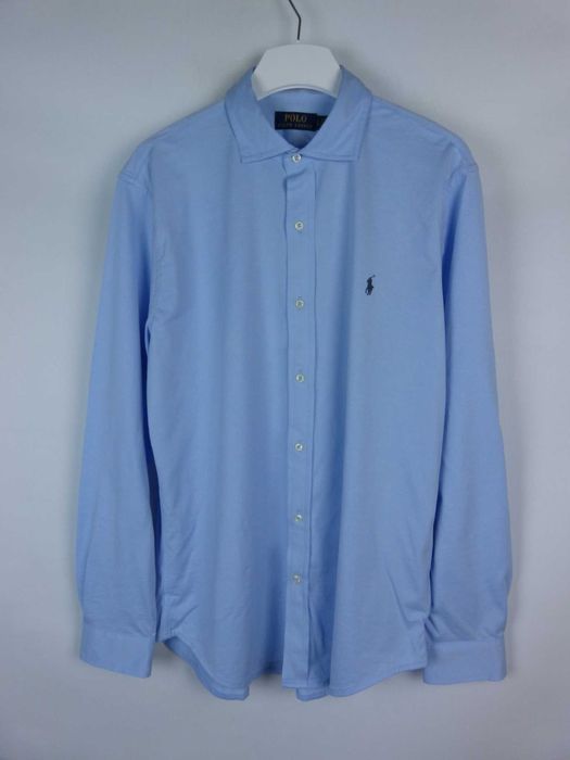 Ralph Lauren koszula slim fit bawełna blue / L