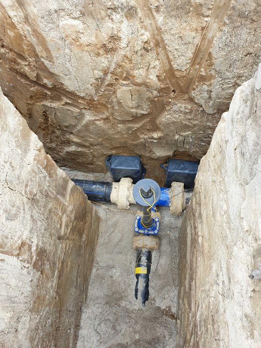 Sieci wodociągowe kanalizacyjne odwodnienia wykopy studnie przewierty