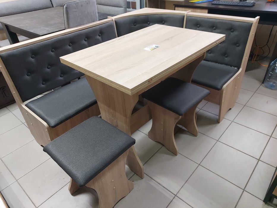 комплект Кухоний Куточок Стіл розкладний Табурети НОВИЙ