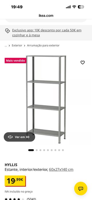 Estante Hyllis do Ikea com capa Impecável!!