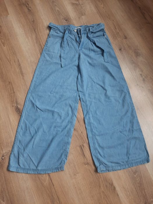 Szerokie spodnie 152 wide leg jeans