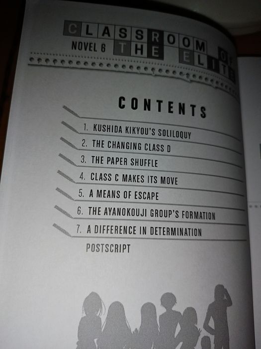 Classroom od the Elite novel light 6