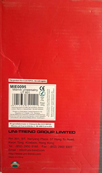 Miernik uniwersalny cyfrowy UT601