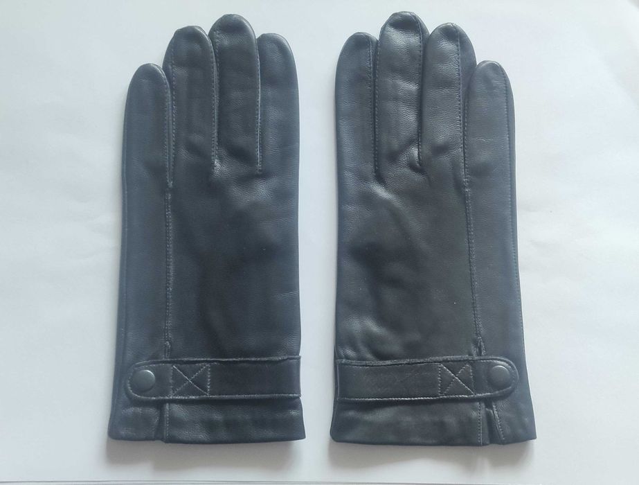 Мужские перчатки р9,5 из натур. Итальянской кожи на шелковой подкладке