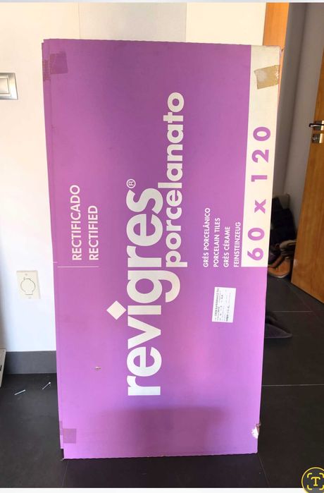 Cerâmica Revigrés Cromática Super Branco 60x120 (Retificado) - Nova
