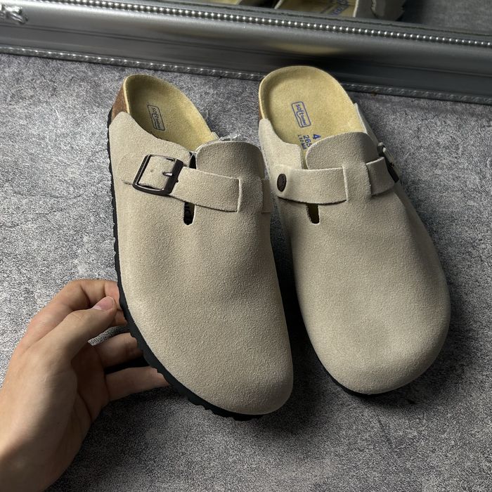 Birkenstock Стильні та зручні замшеві клоги (мюлі) в стилі Boston!