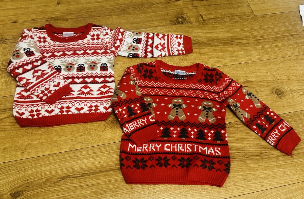 Sweter 2 szt świateczny r 98