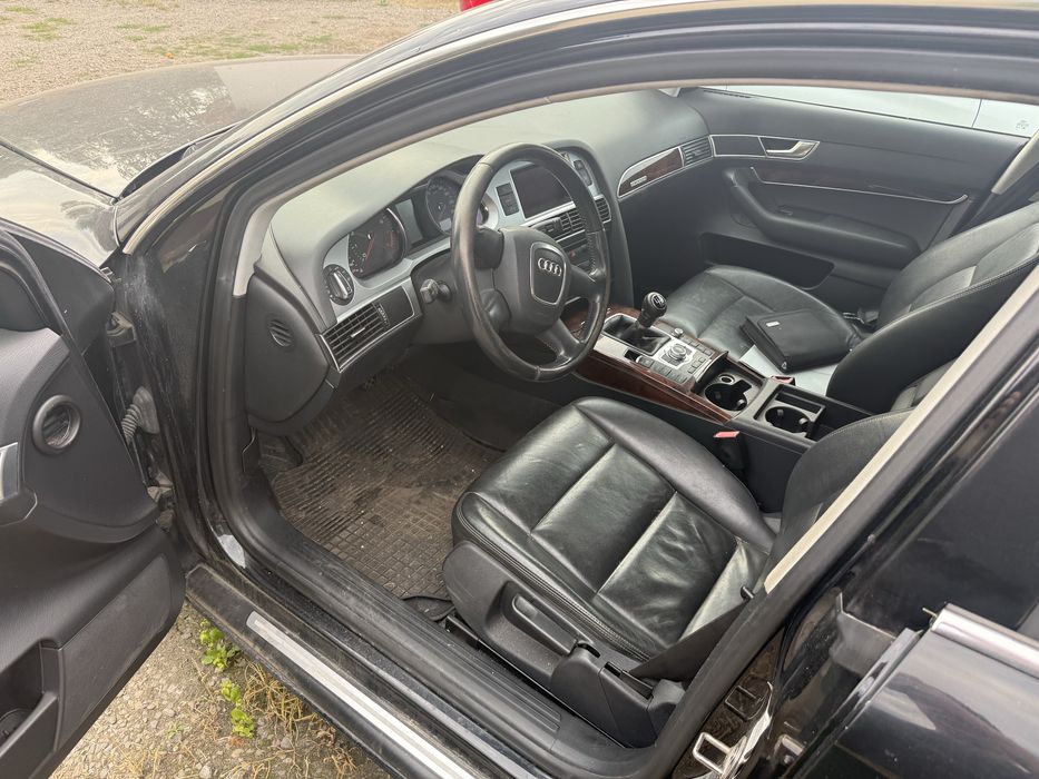 Audi A6 C6 2.7 B kod lak LY9B – całe auto na części/maska /drzwi/zderzak/lampa/błotnik/chłodnice/szyba/pulpit
