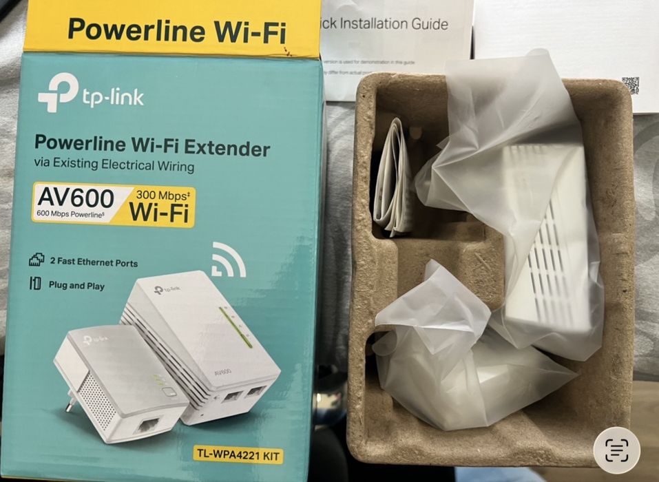TP-Link Kit Powerline Wi-Fi TL-WPA4221 KIT AV600 300 Mbps