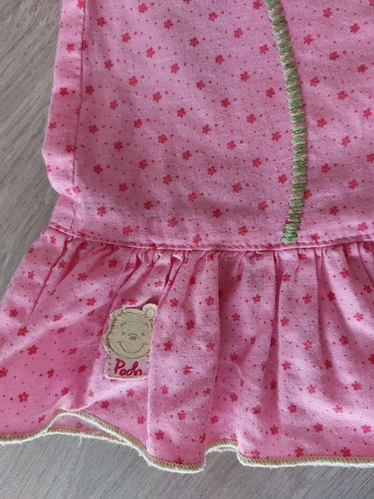Sukienka bawełniana na lato Kubuś Puchatek, Disney, r.92