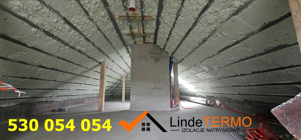 Ocieplanie pianą PUR, izolacje natryskowe, poddasza, pianowanie pianka