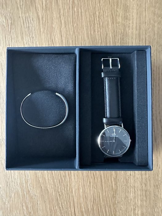 Zegarek Daniel Wellington Czarny 36mm + Bransoleta PREZENT | NOWY