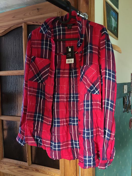 Koszula w kratę NOWA rozmiar 34