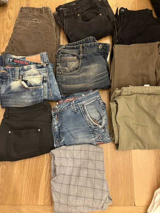 Джинси, спортивні штани, шорти, nike,adidas,zara, hm, polo, лот одягу