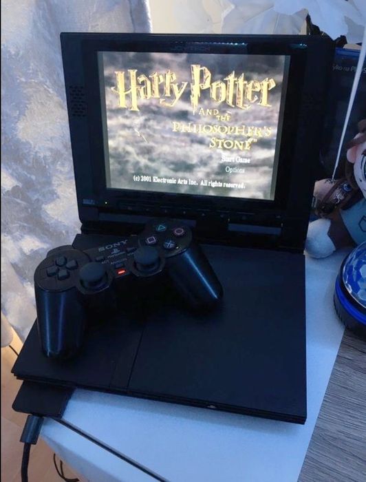 Sony PS2 PlayStation 2 Slim + 1 Pad / Controller Oryginalny