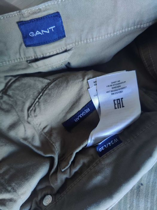 Джинсы (chino Gant jeans USA w34 stretch beidge.