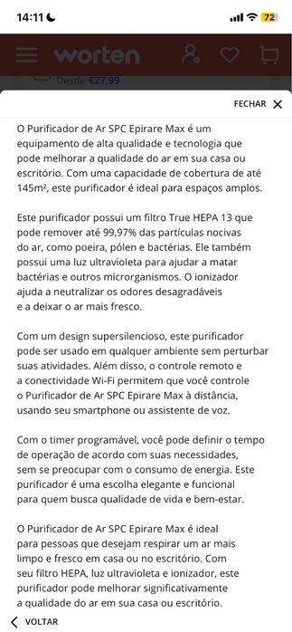 Purificador de Ar