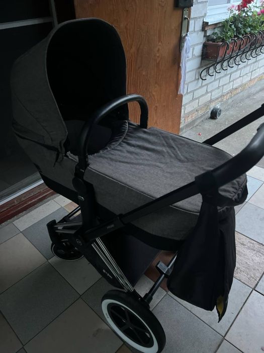 priam carry cot cybex manhattan grey сайбекс приам коляска люлька 2в1