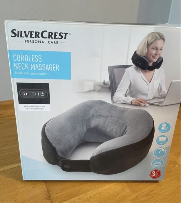 Bezprzewodowa poduszka do masazu karku silvercrest model smka 2000 a4