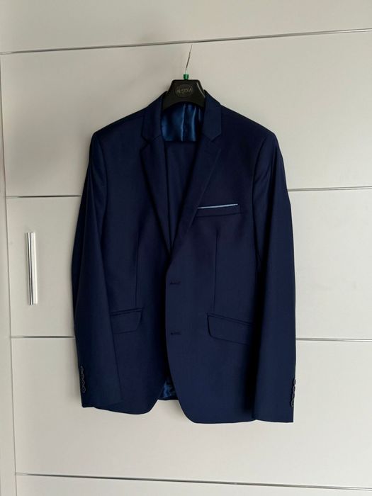 Garnitur męski S granat i gratis koszula