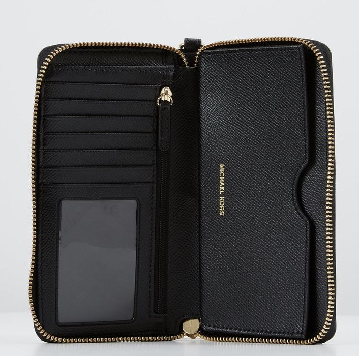 Nowy czarny Portfel Michael Kors jet set