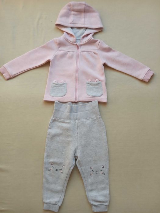 Dres, dresik dla dziewczynki, z kotkiem, r. 74/80