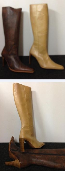 Sapatos/botas novos em pele
