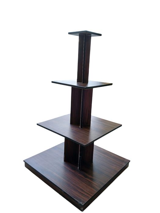 Ilha expositora de 4 níveis de prateleiras