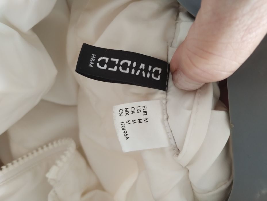 Kurtka damska H&M bialo-kremowa